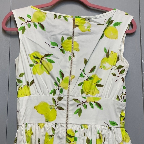 Kate Spade Lyric Lemon Print Sleeveless Dress - Picture 7 of 7